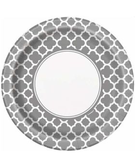 Silver Quatrefoil Dinner Plates