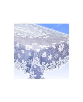 White Plastic Lace Tablecover