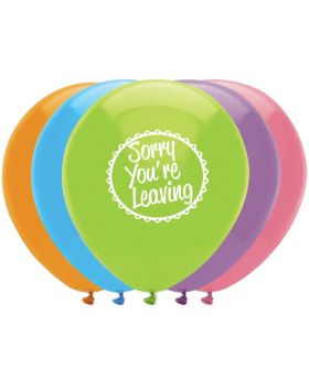 Sorry You're Leaving Latex Balloons 12", pk6