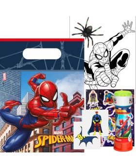 Spiderman Crime Fighter Pre Filled Party Bag (no.1), Plastic
