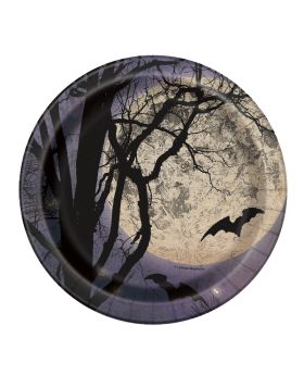 8 Spooky Night Halloween Dessert Plates