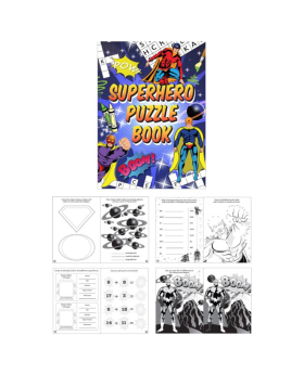 Superhero Fun Puzzle Book