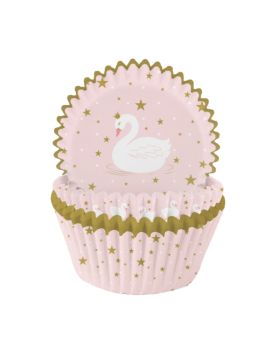 Swan Party Cupcake Cases, pk75