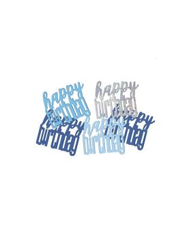 Glitz Blue Happy Birthday Confetti 14g
