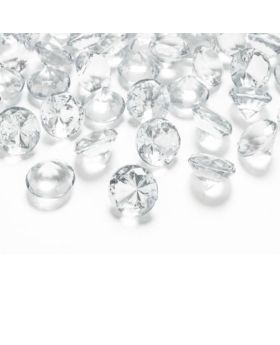 Clear Diamond Confetti 20mm, pk10