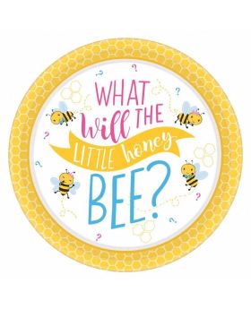 What Will It Bee? Paper Dinner Plates 23cm, pk8