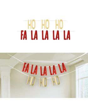 Fa La La La La La Christmas Letter Banner Kit