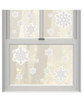 Glitter Snowflake Window Decoration