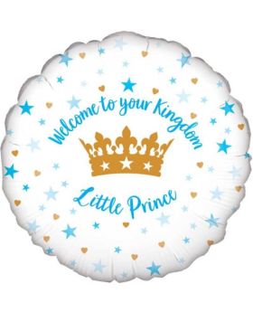 Welcome Little Prince Foil Balloon 18"