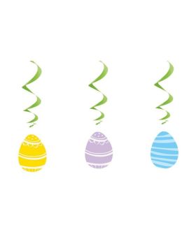 Easter Egg Hanging Swirls, pk3
