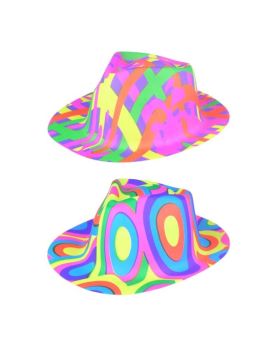 Plastic Jazzy Gangster Hats