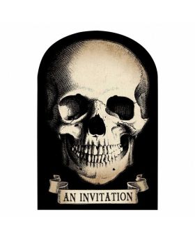 Boneyard Halloween Party Invitations, pk20