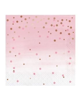 Rose All Day Party Napkins 33cm x 33cm, pk16