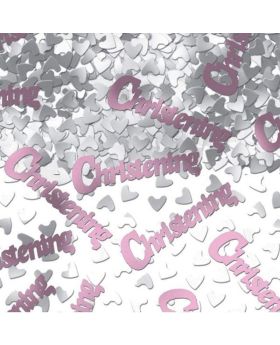 Christening Pink Metallic Confetti 14g