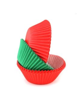 Christmas Red & Green Cupcake Cases