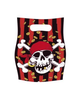 Jolly Roger Party Bags, pk6