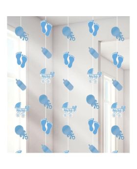 6 Baby Boy String Hanging Decorations