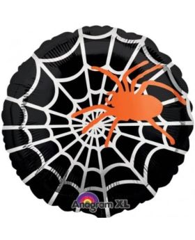 Halloween Sophisticated Spider Web Foil Balloon 18"