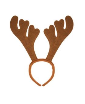 Brown Reindeer Antlers Headband