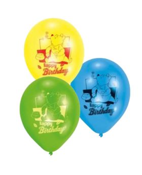 Winnie the Pooh Party Balloons 9", pk6
