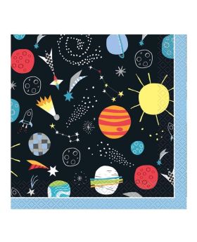 16 Outer Space Party Napkins