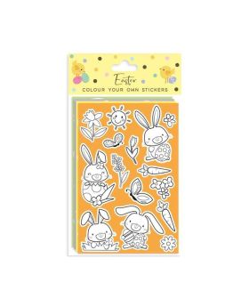 Easter Colouring Stickers, pk4