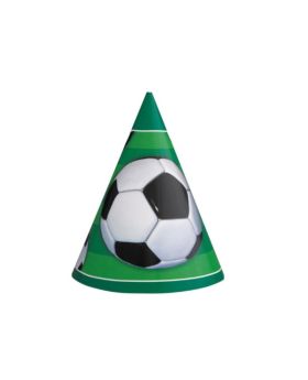 8 3d Soccer Party Hats