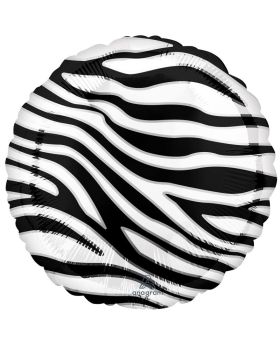 Animalz Zebra Print Foil Balloon 18"