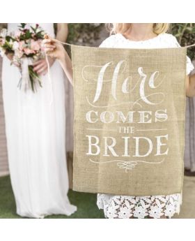 Here Comes the Bride Aisle Sign