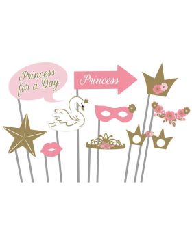Princess for a Day Party Photo Props, pk10
