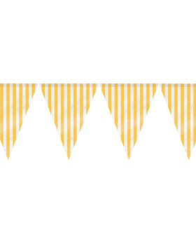 Yellow Stripe Flag Banner 3.65m