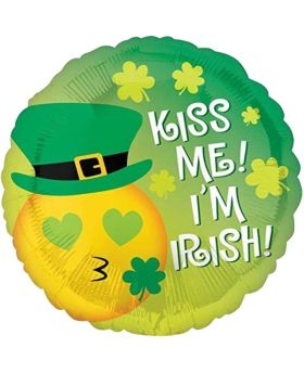 St. Patrick's Day Kiss Me Foil Balloon 17"