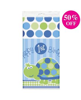 1st Birthday Turtle Party Tablecover