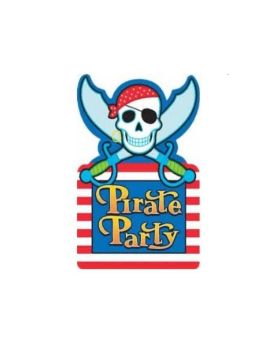 Pirate Party Invitations, pk8
