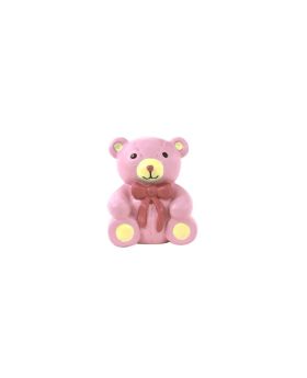 Pink Teddy Bear Resin Cake Topper
