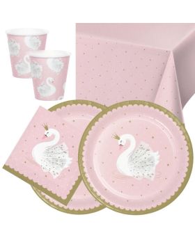 Swan Party Tableware Pack for 16