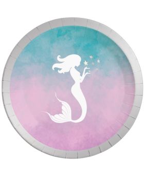 8 Mermaid Elegant Plates