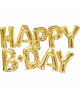 Happy Birthday Phrase Foil Balloon