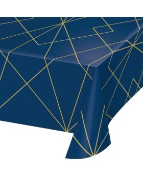 Navy & Gold Geode Party Tablecover 1.37m x 2.6m
