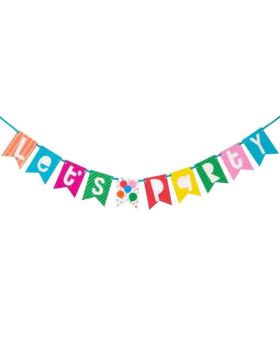 Colourful Balloons Party Banner 1.8m