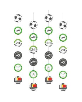 Football Party String Paper Decorations 1.3m