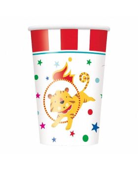 8 Circus Carnival 9oz Cups
