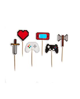 12 Gaming Party Cupcake Toppers