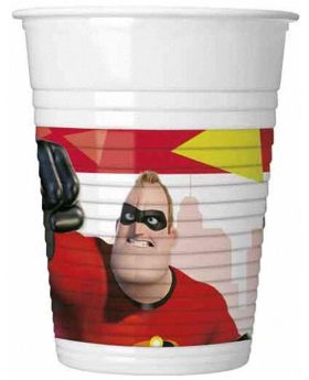 The Incredibles 2 Party Plastic Cups 200ml, pk8