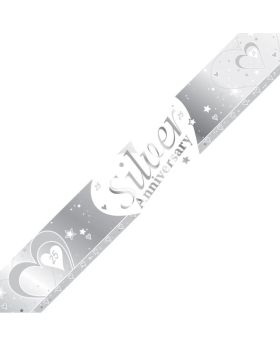 Silver 25th Anniversary Foil Banner