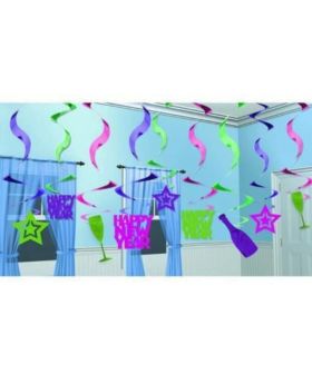 New Year's Eve Hanging Swirl Party Decorations