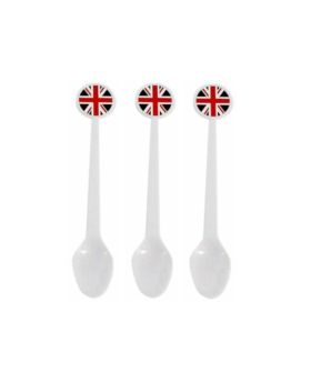 Great Britain Plastic Spoons, pk6