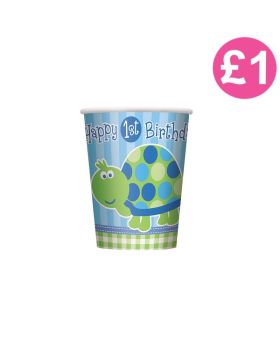 1st Birthday Turtle Party Cups