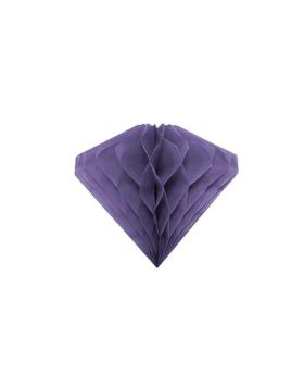 Purple Honeycomb Diamond Hanging Decoration 20cm