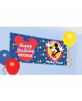 Mickey Mouse Personalised Party Banner